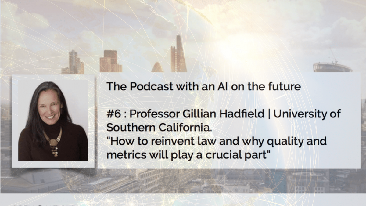 Premonition podcast with Professor Gillian Hadfield